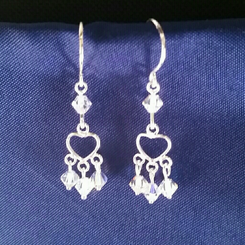 BRAND NEW, NWT. STERLING SILVER W/ CRYSTALS